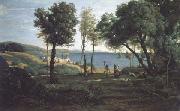 Jean Baptiste Camille  Corot, Site des environs de Naple (mk11)